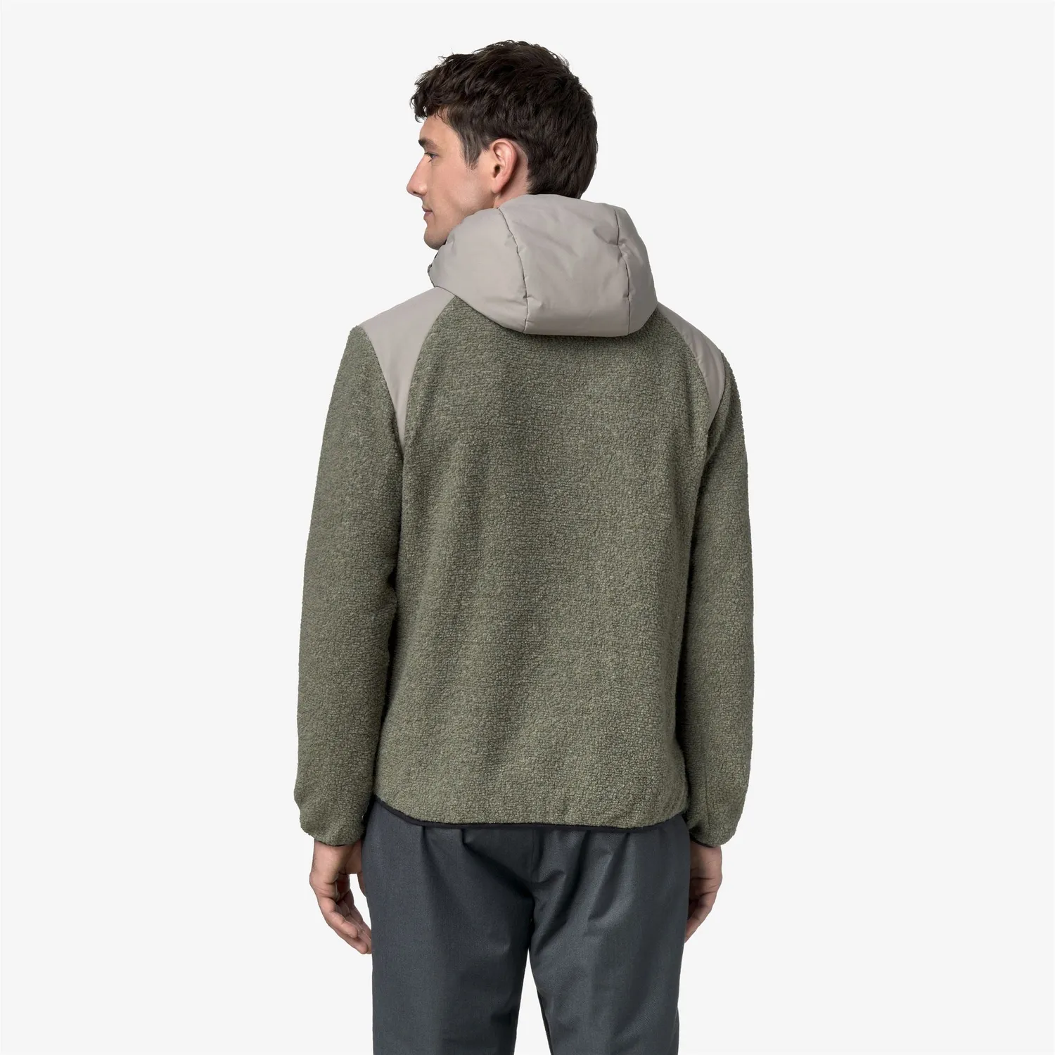 K-Way Bauges Polar fleece Green Oak cu gluga