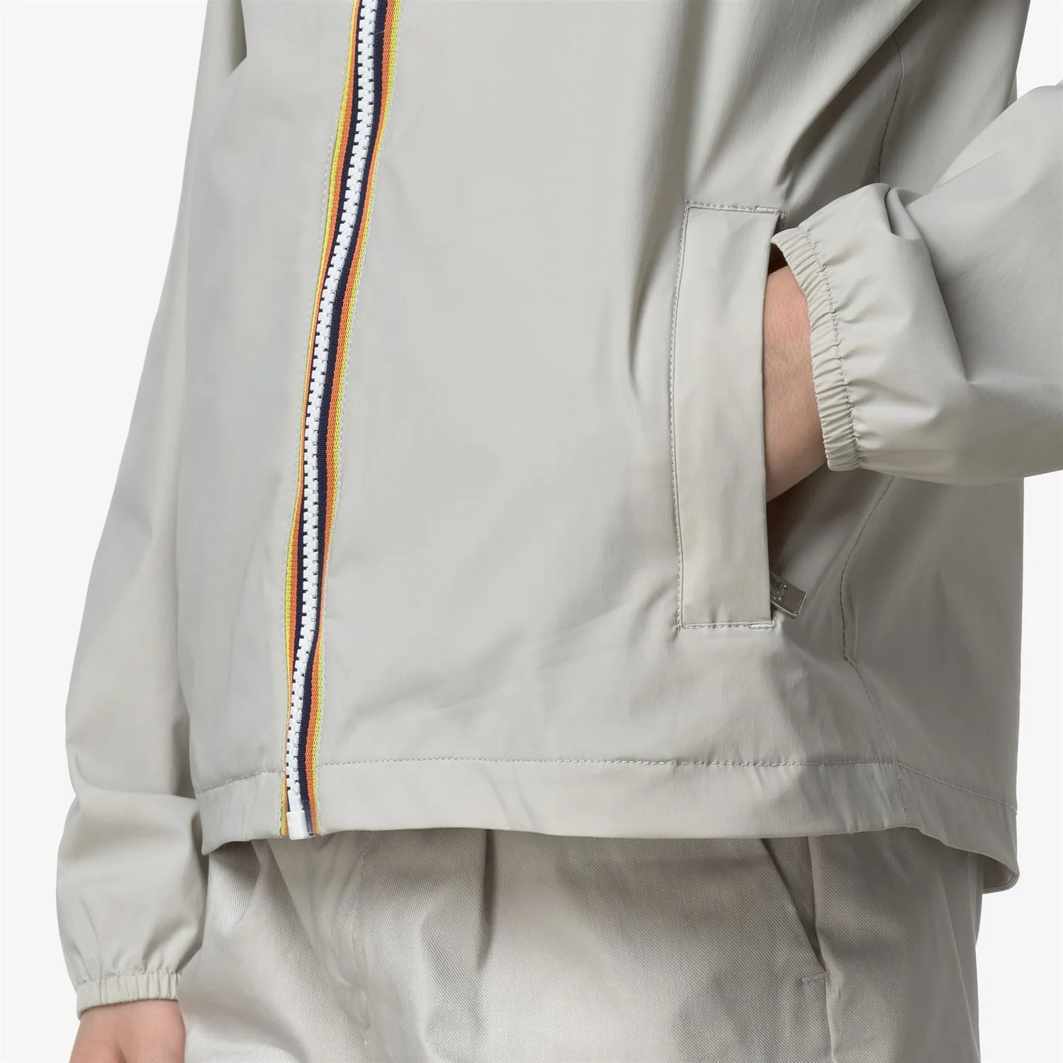 K-Way Jack Stretch Nylon Jersey geaca baieti bej impermeabila