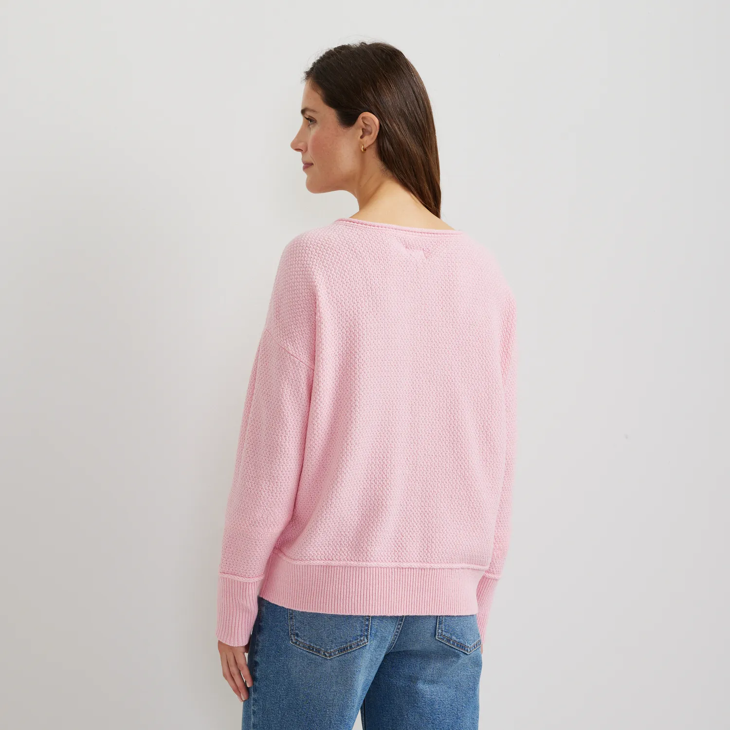 Eddie Bauer V-Neck Sweater pulover Sage bumbac