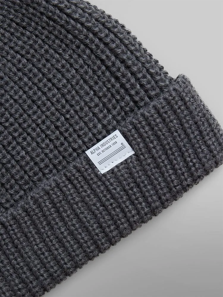Alpha Industries Essential Watch Cap caciula charcoal lana