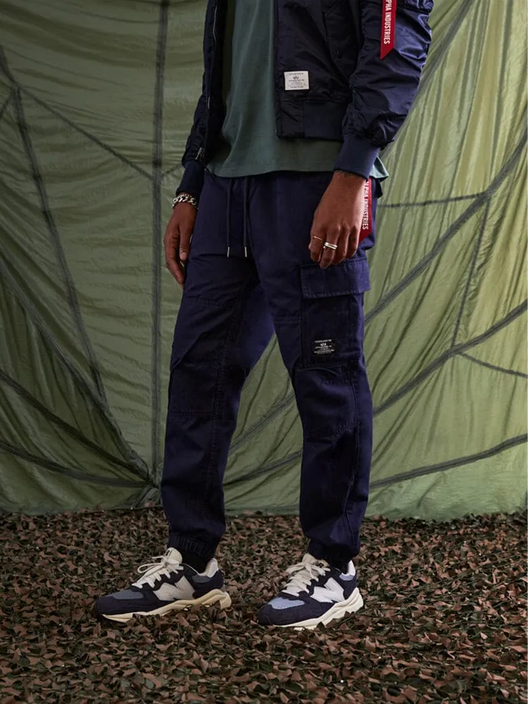 Alpha Industries Cotton Jogger pantaloni negri bumbac