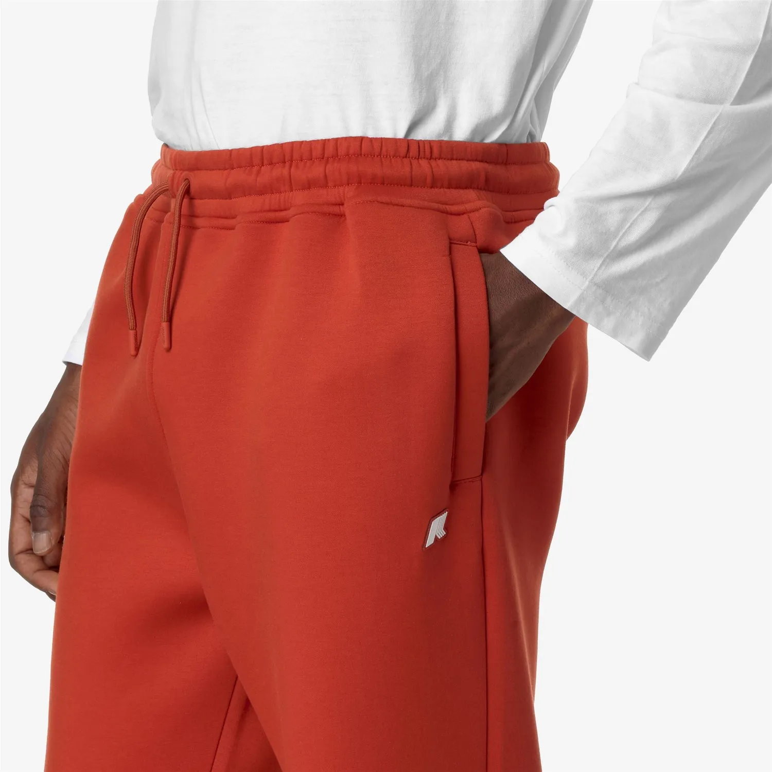 K-Way Micka pantaloni sport barbati rosii poliester