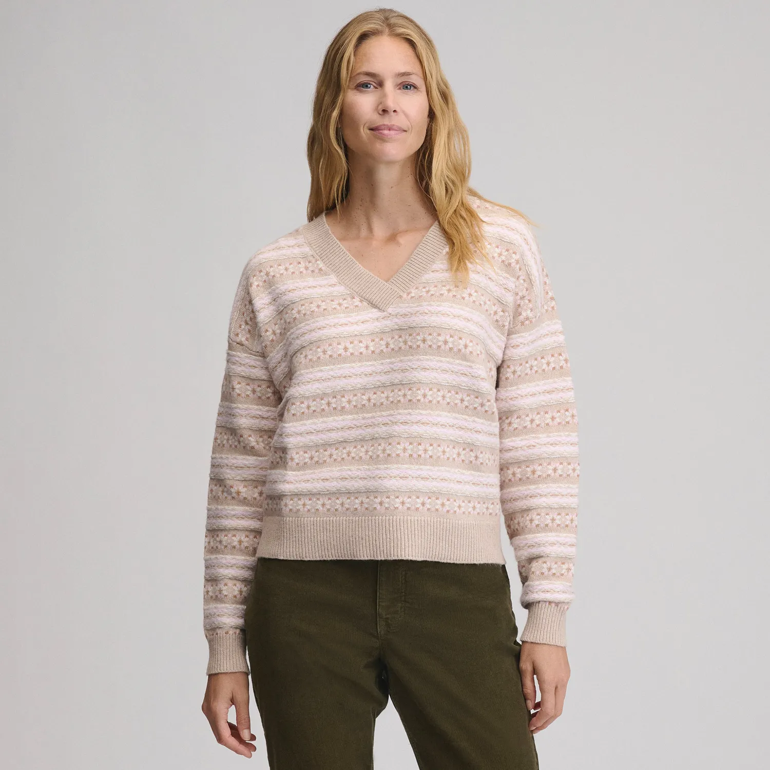 Eddie Bauer Signature pulover dama cu model Rattan