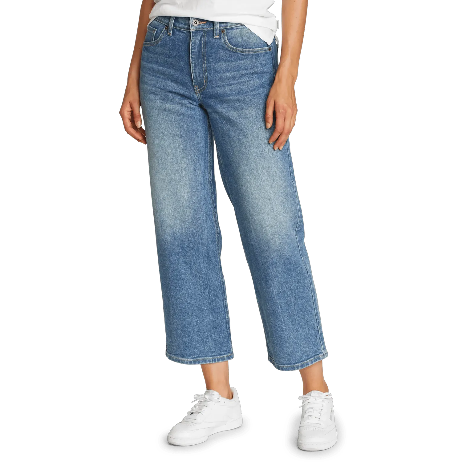 Eddie Bauer Authentic Everyday blugi dama Indigo Blue cropped