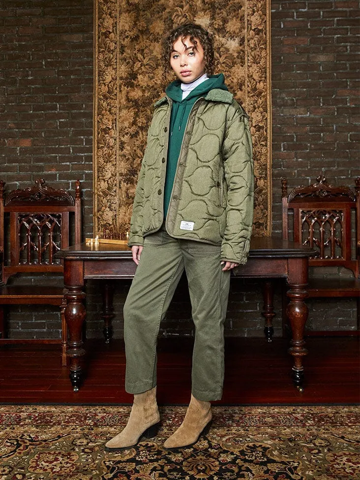 Alpha Industries Liner geaca dama verde matlasata
