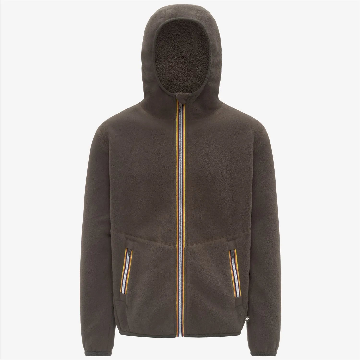 K-Way Jack Sherpa Polar Double geaca barbati negru-verde calduroasa
