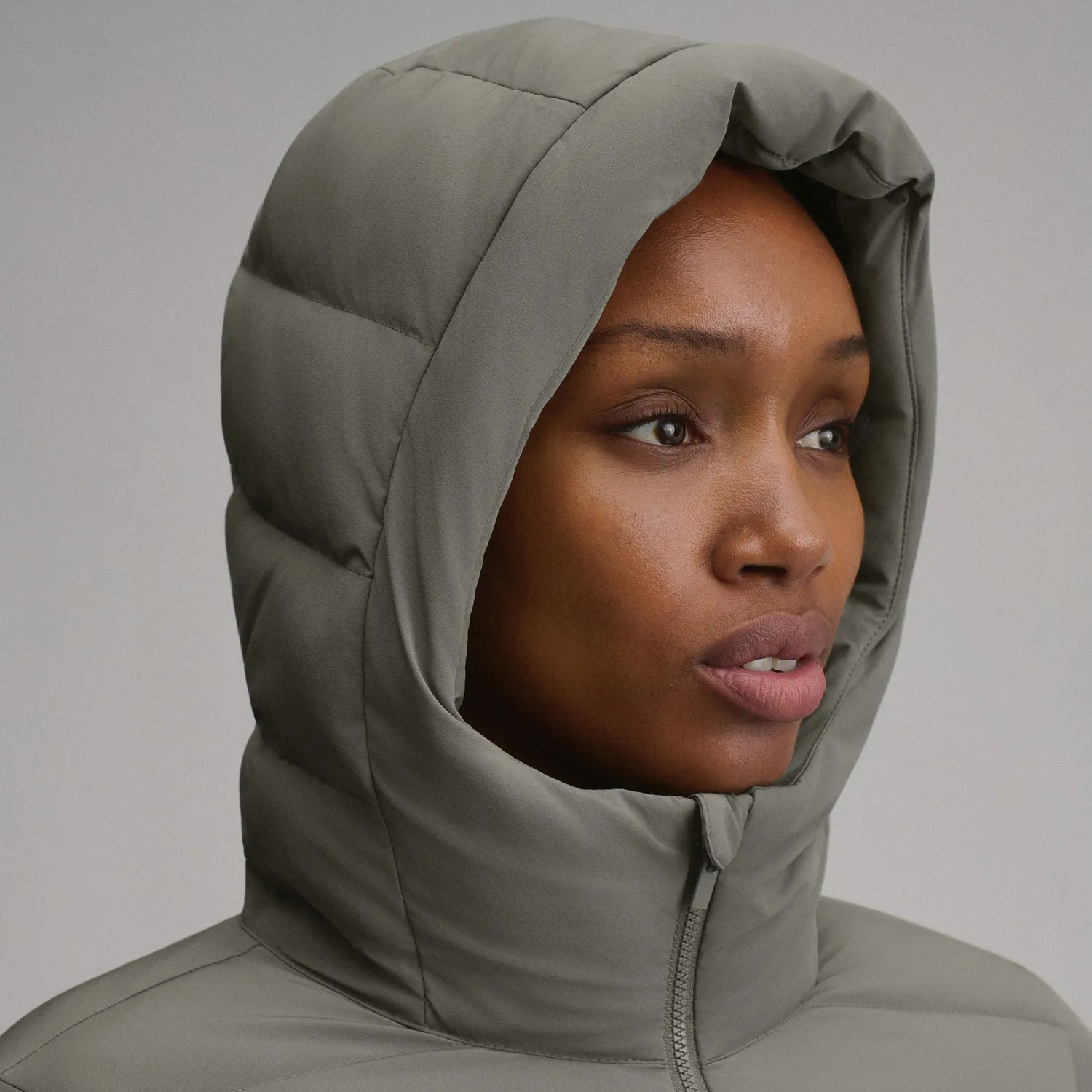 Eddie Bauer EB Stretch Down parka dama lunga Black