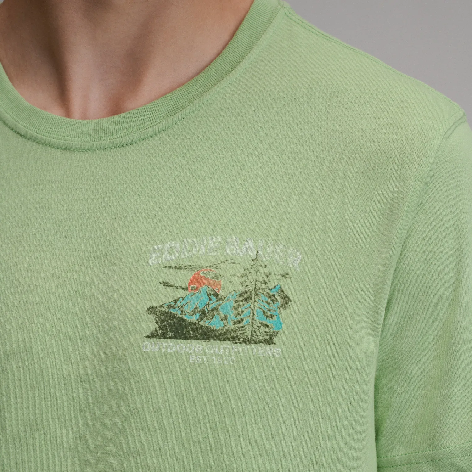 Eddie Bauer Escape To Nature tricou barbati verde