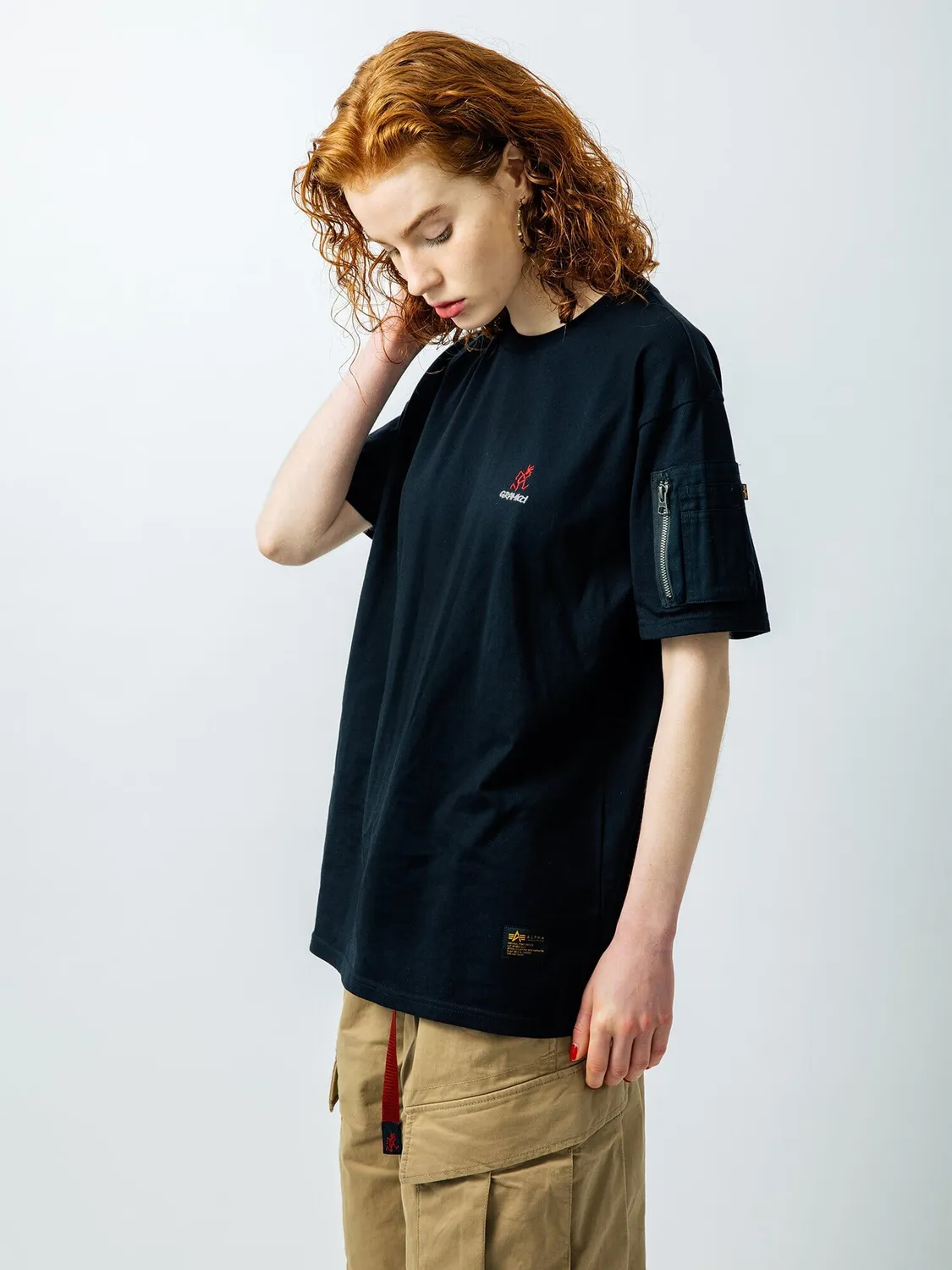 Alpha Industries Gramicci Cigar tricou negru bumbac