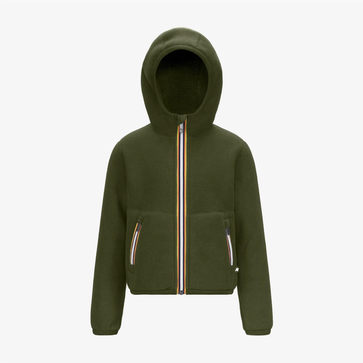 K-Way Jack Sherpa Polar geacă băieți verde reversibilă