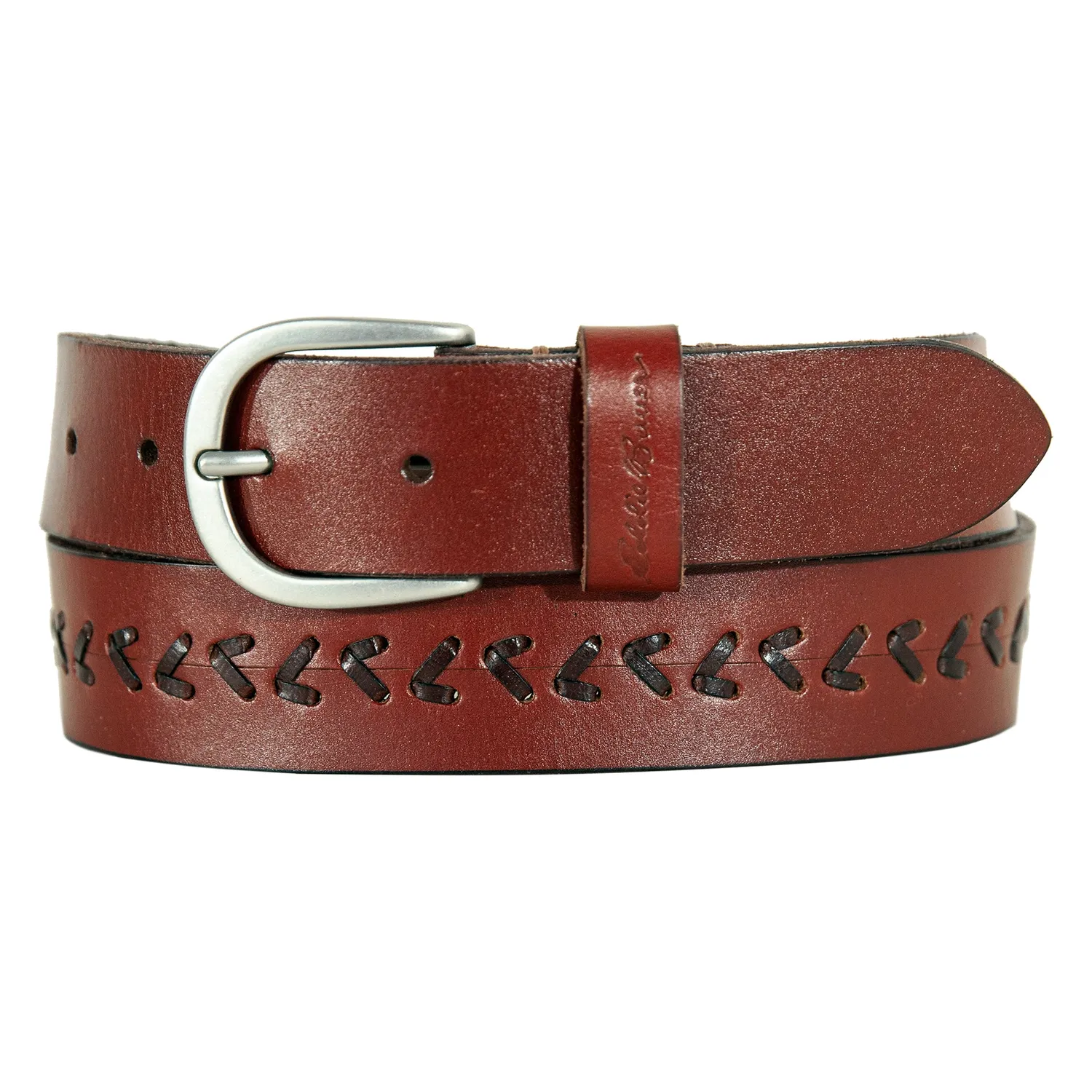 Eddie Bauer Center Lacing curea piele maro dama