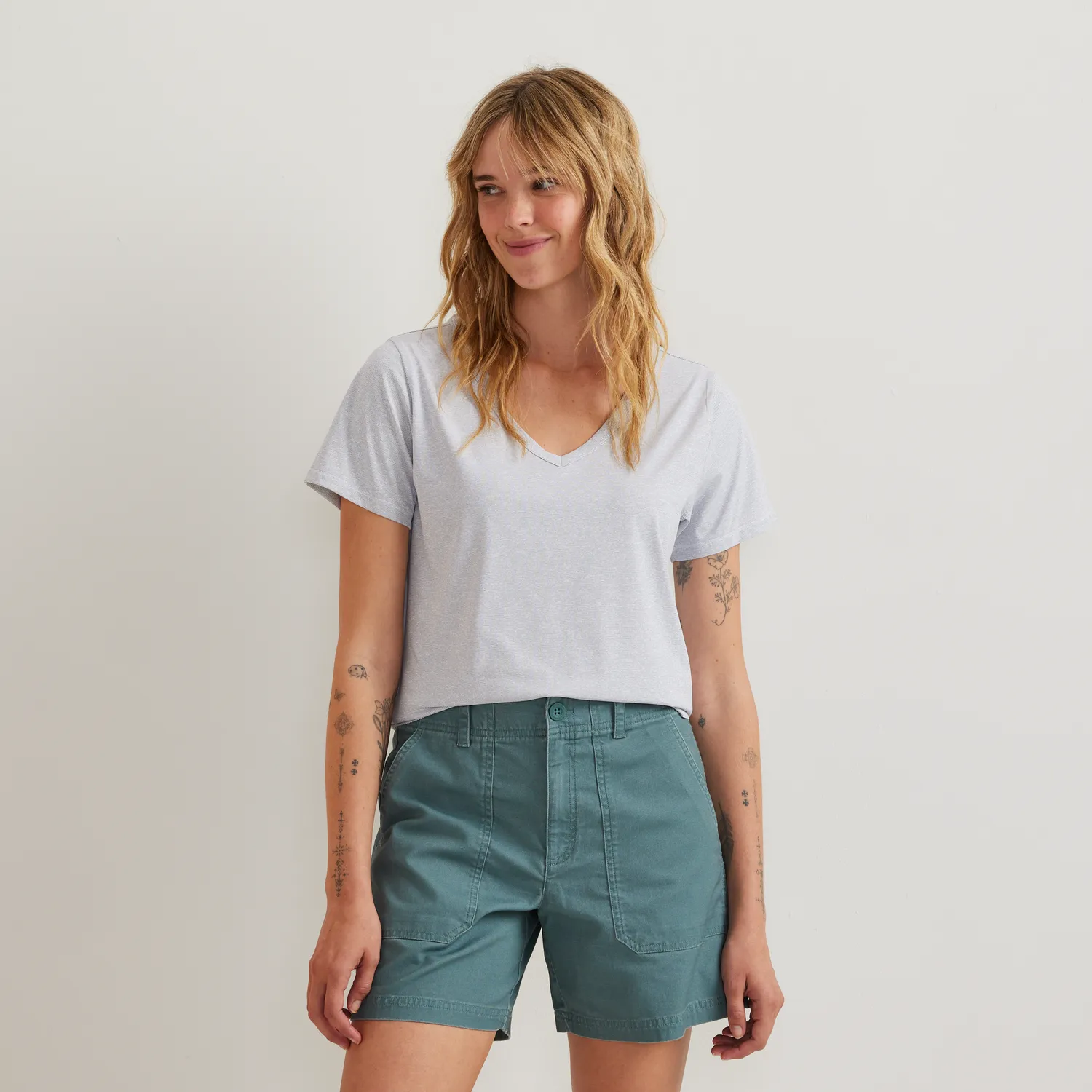 Eddie Bauer Trek Light Hike tricou dama Pale Blue respirabil