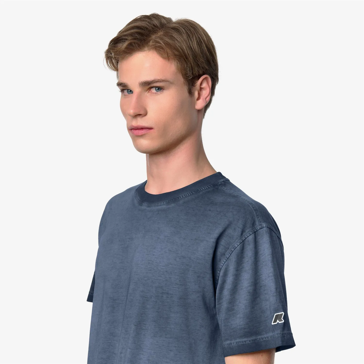 K-Way Leo LF tricou barbati albastru bumbac