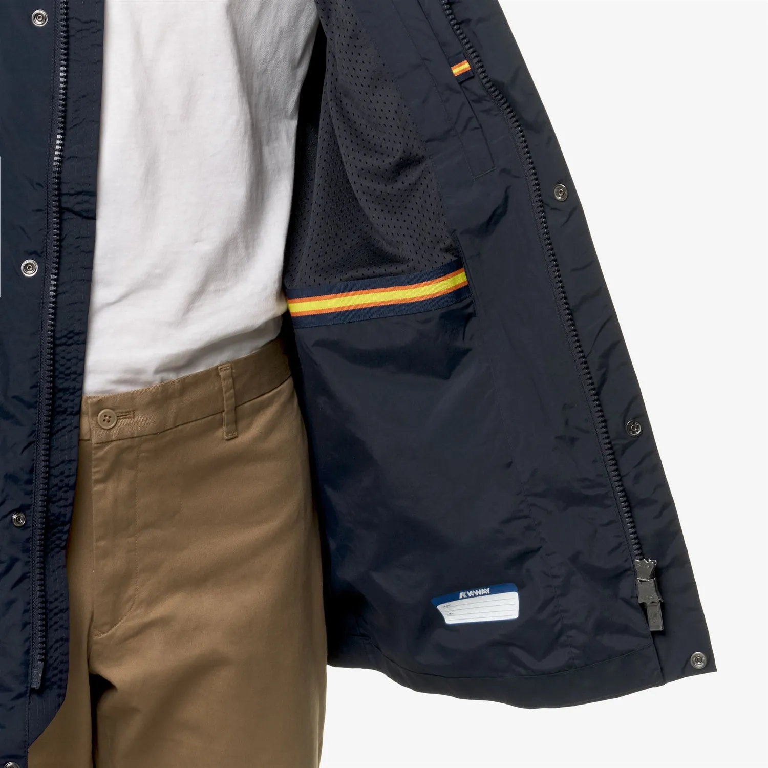 K-Way Benny Ottoman geaca 3/4 barbati albastru impermeabila