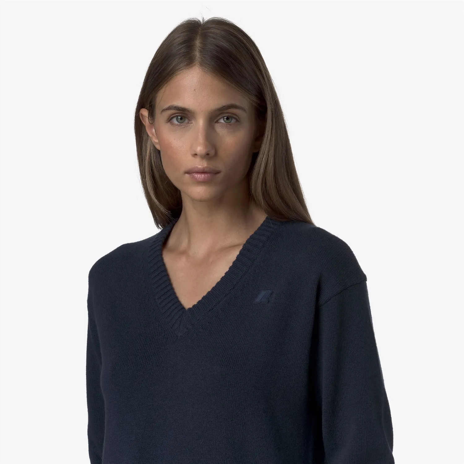 K-Way Adine Cotton Cashmere pulover dama albastru fin