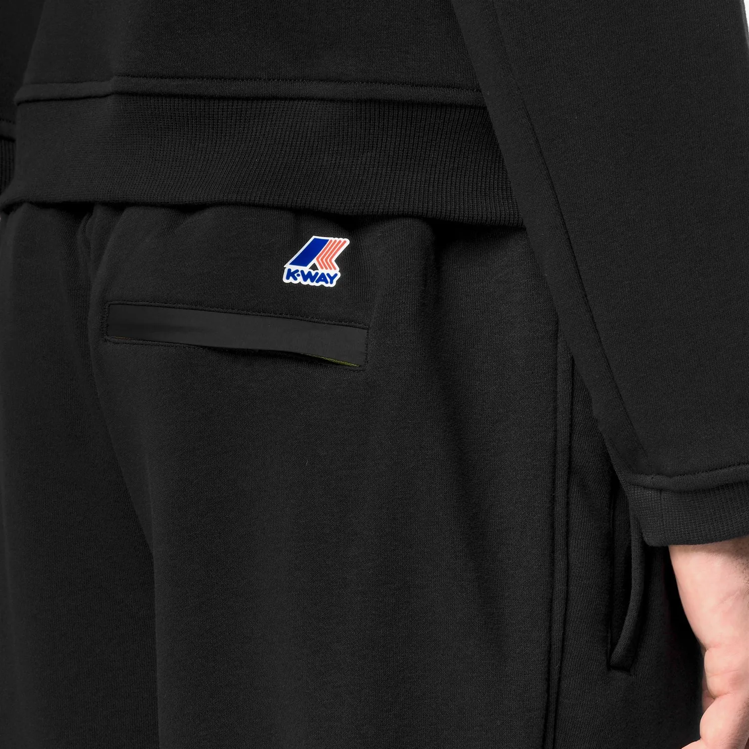 K-Way Casimir pantaloni scurti negri bumbac