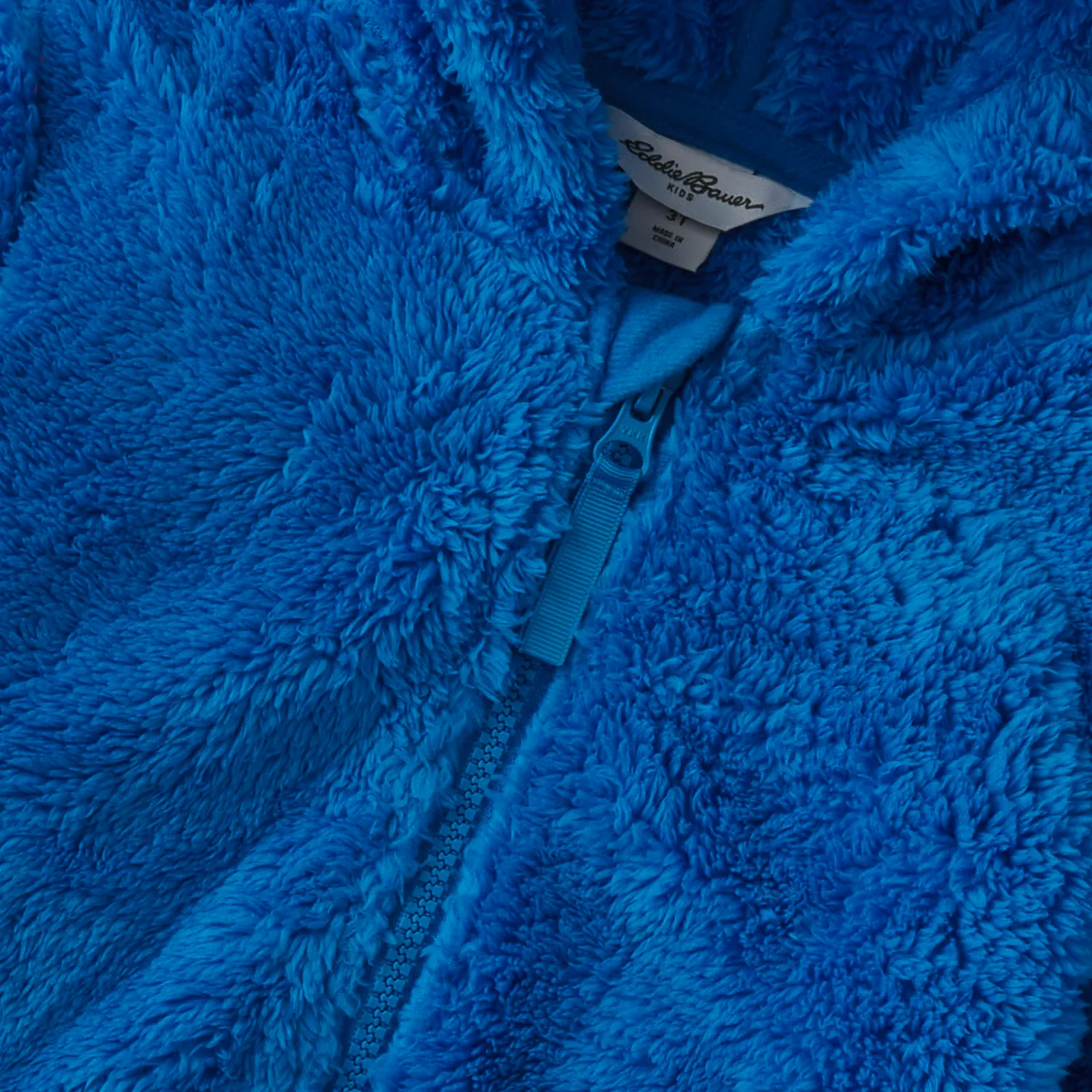 Eddie Bauer Quest Plush Fleece geaca copii French Blue cu gluga