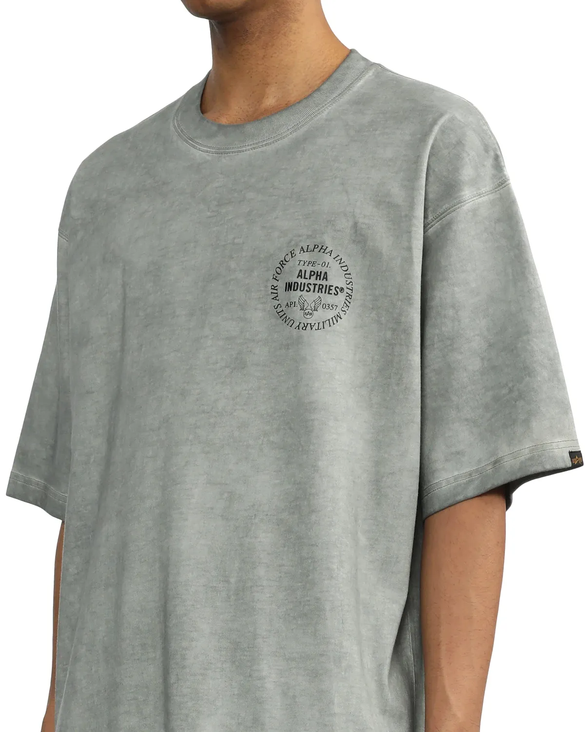Alpha Industries UNFRM Type-01 tricou gri bumbac