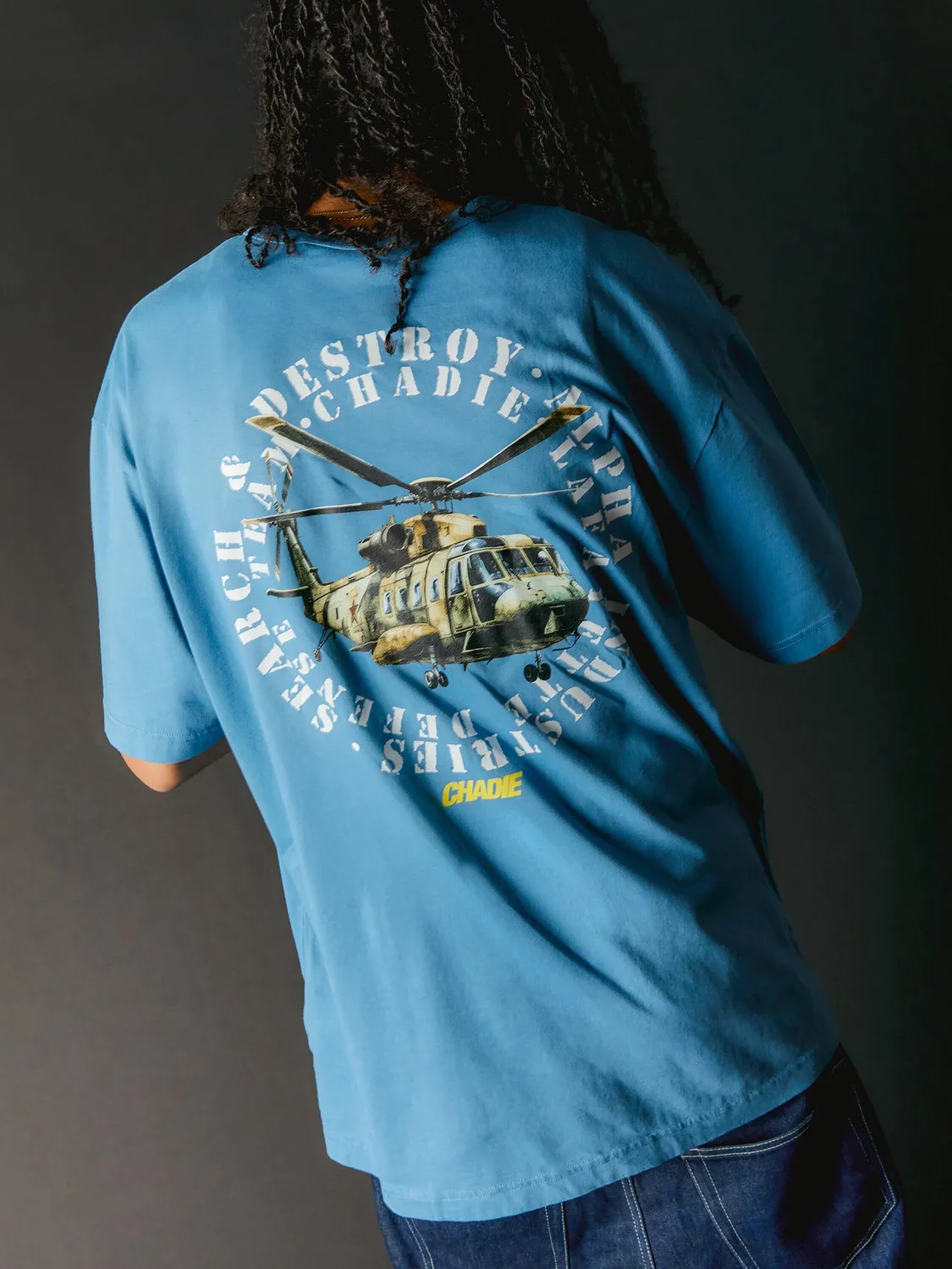 Alpha Industries Chadie Chopper tricou albastru bumbac
