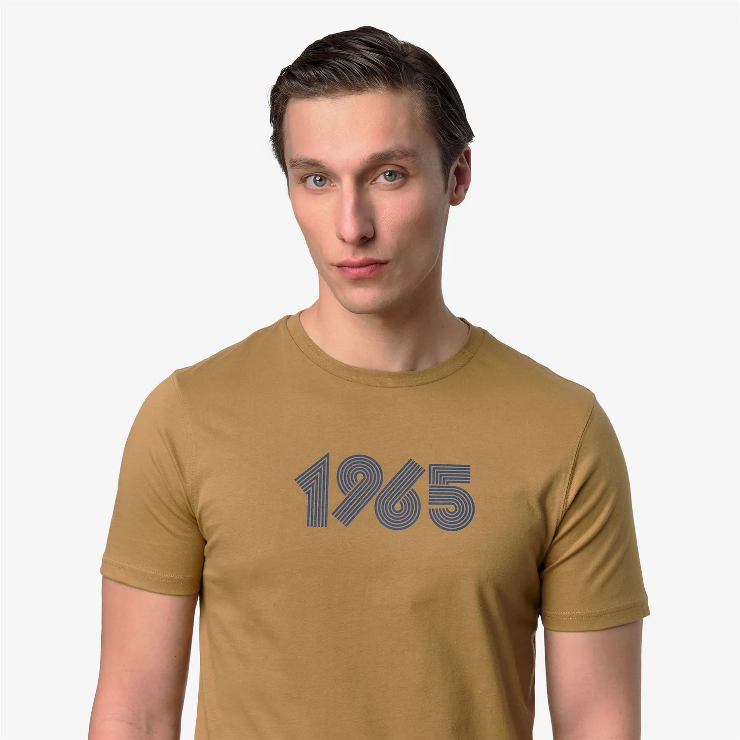 K-Way Leonide 1965 Print tricou unisex maro bumbac