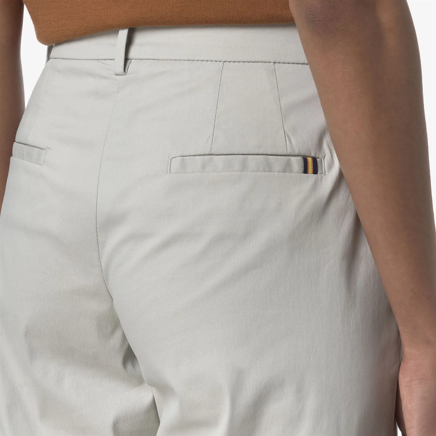 K-Way Tya Twill Tech pantaloni chino dama bej stretch