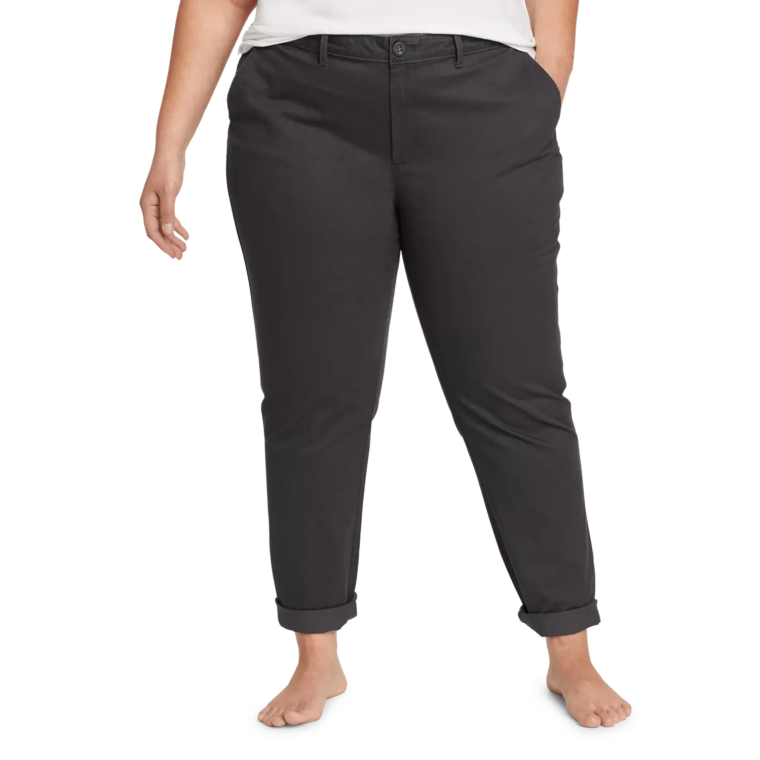 Eddie Bauer Legend Wash pantaloni relaxați Carbon elastici