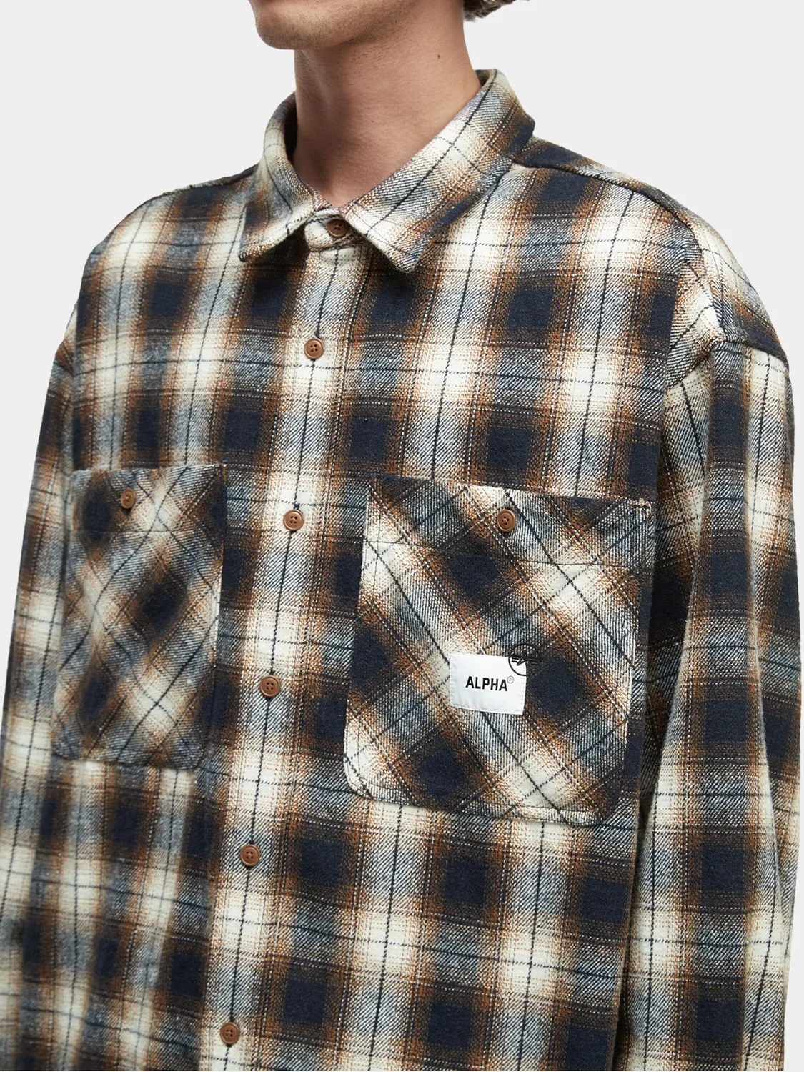 Alpha Industries UNFRM Flannel camasa rust flanel