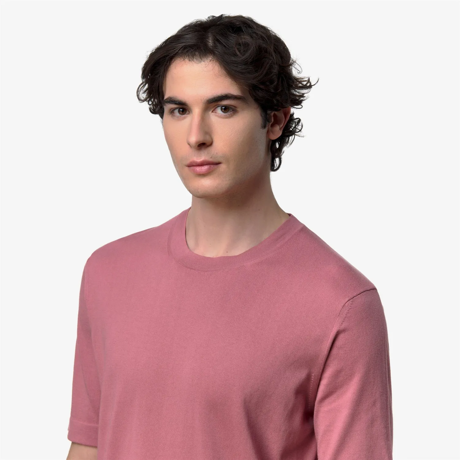 K-Way Combe pulover bumbac violet bărbați