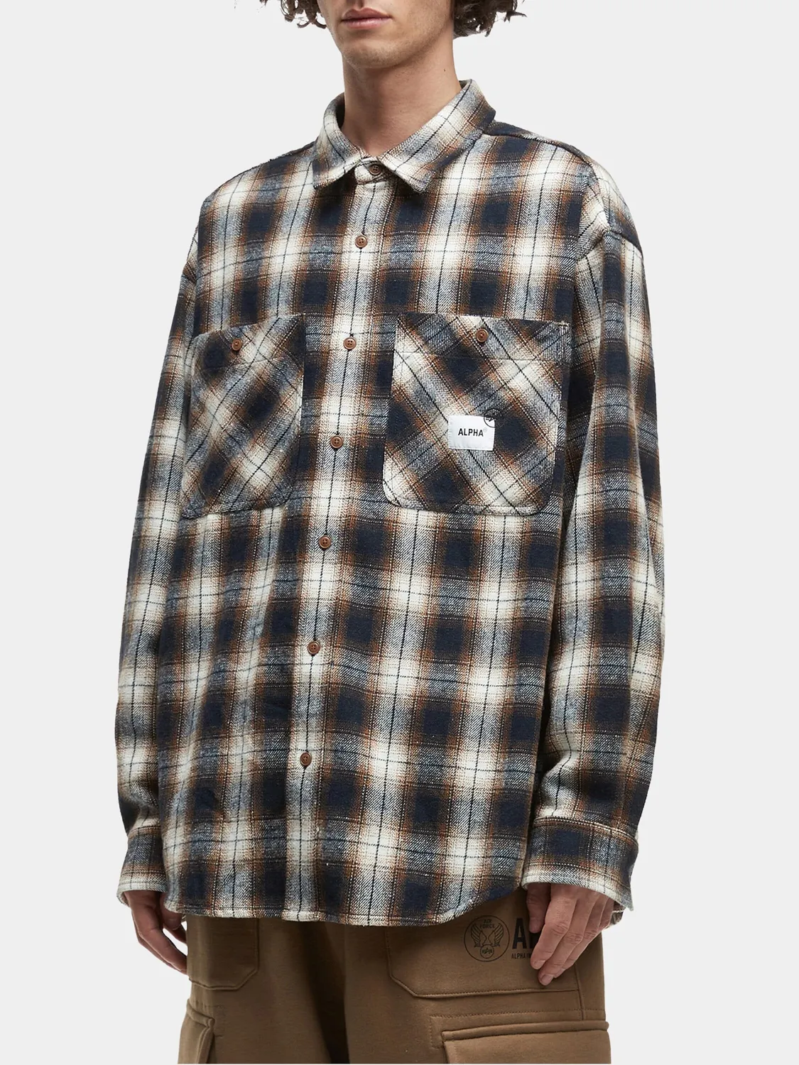 Alpha Industries UNFRM Flannel camasa rust flanel