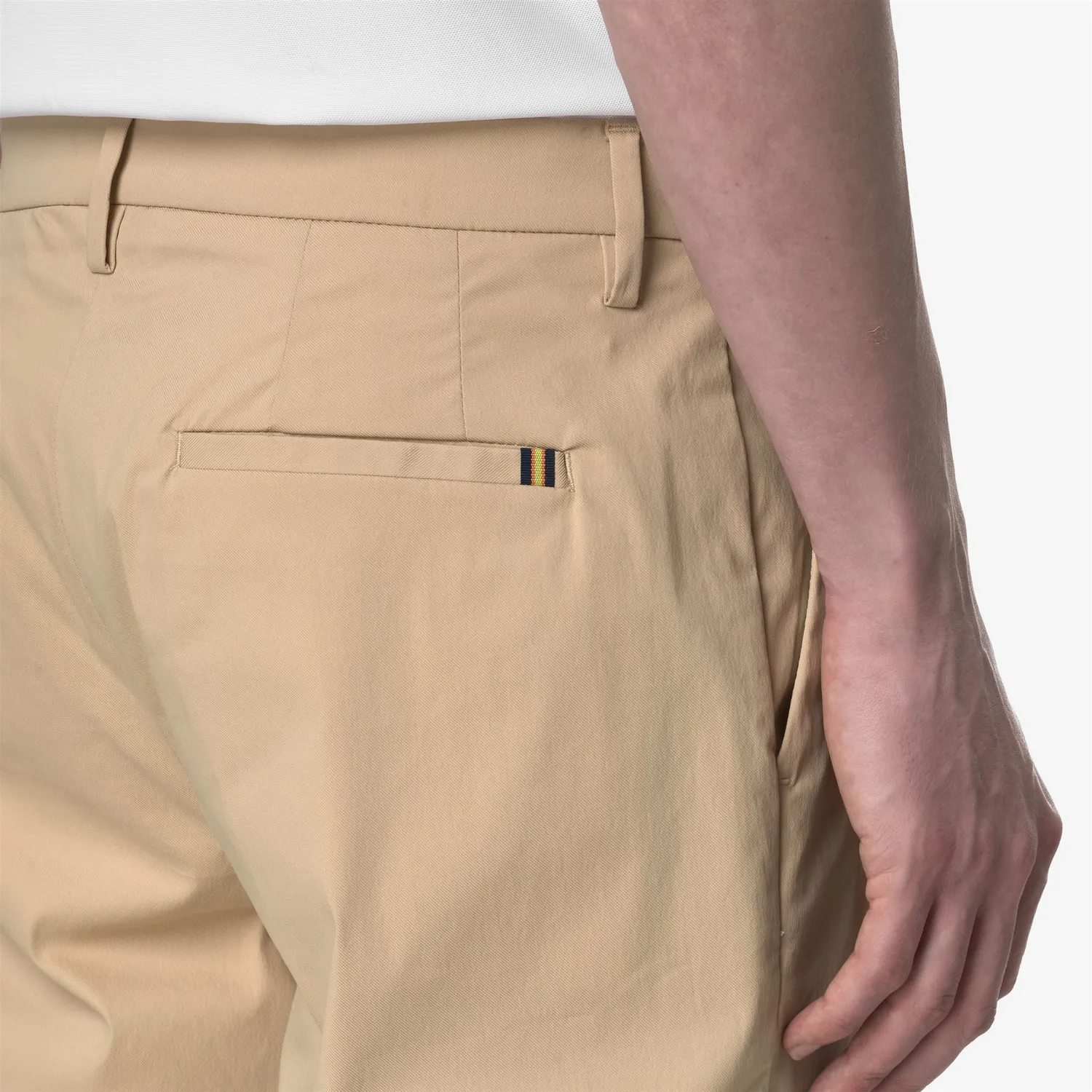 K-Way Ralph Twill Tech Golf pantaloni chino barbati bej Rope
