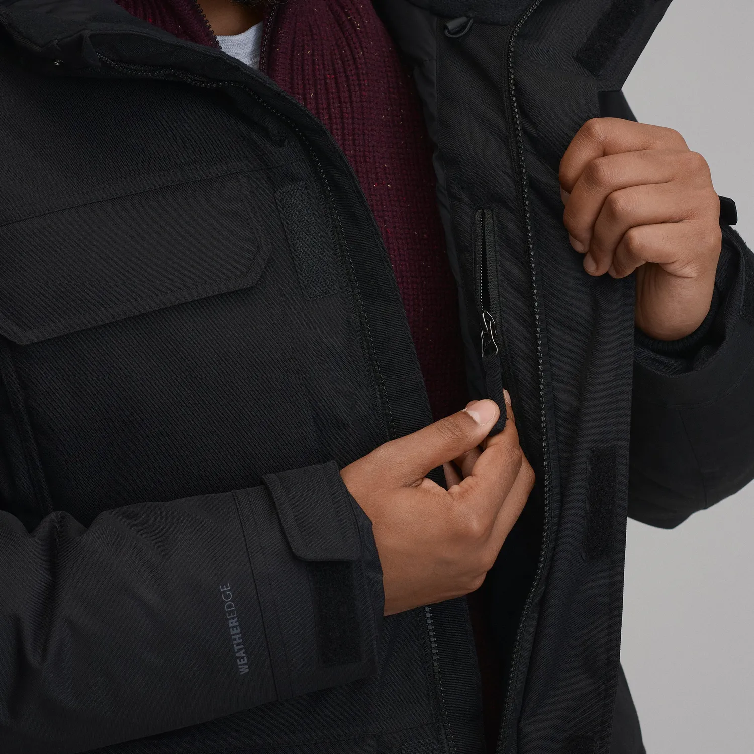 Eddie Bauer Superior Arctic parka bărbați Black impermeabilă