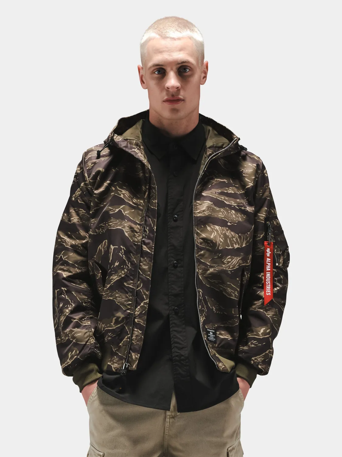 Alpha Industries L-2B Hooded Gen II geacă bomber albastră