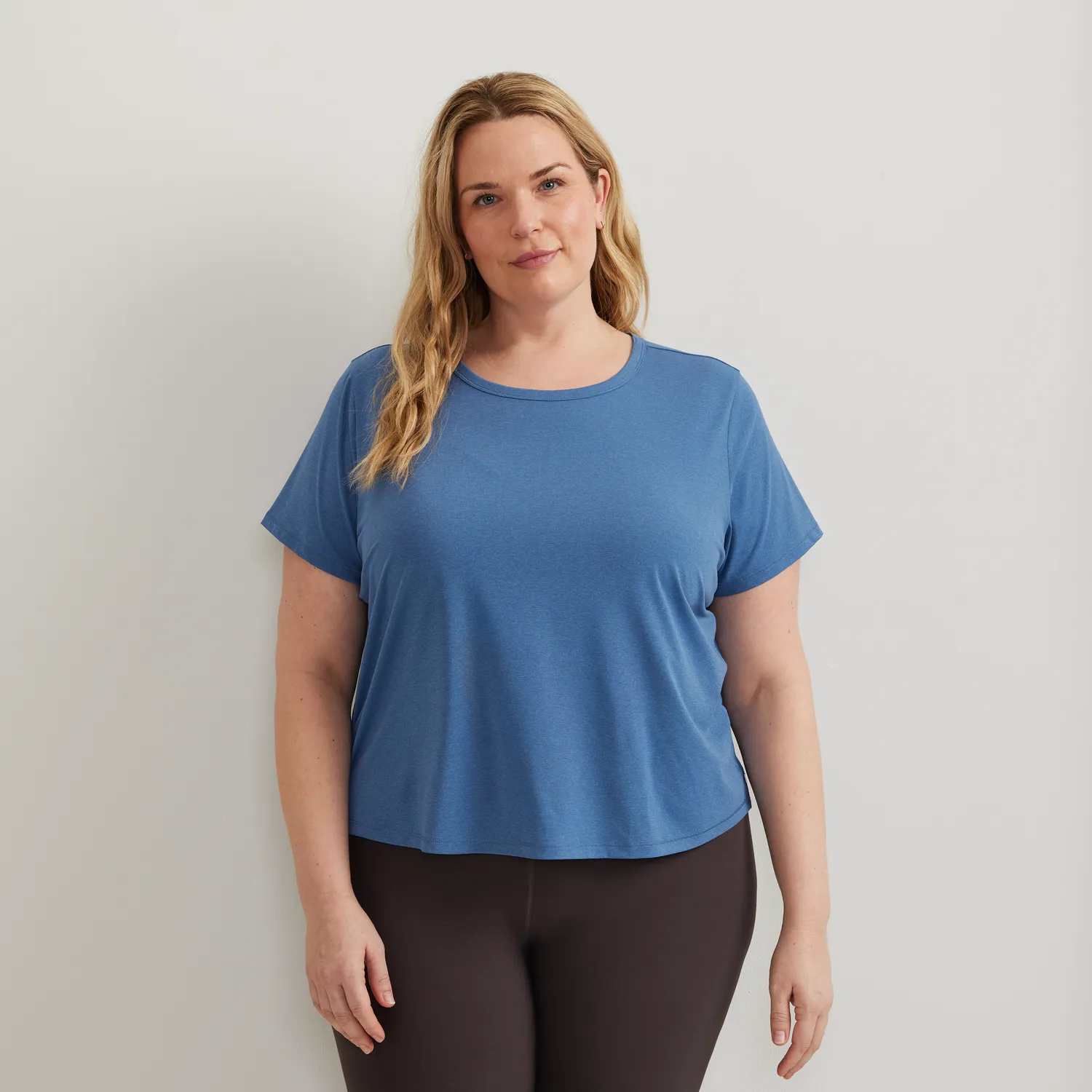 Eddie Bauer Trek Light Hike tricou dama Tile Blue respirabil