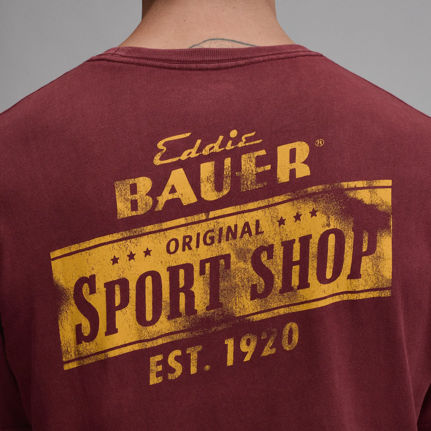 Eddie Bauer EB Sport Shop tricou barbati Dk Lava bumbac