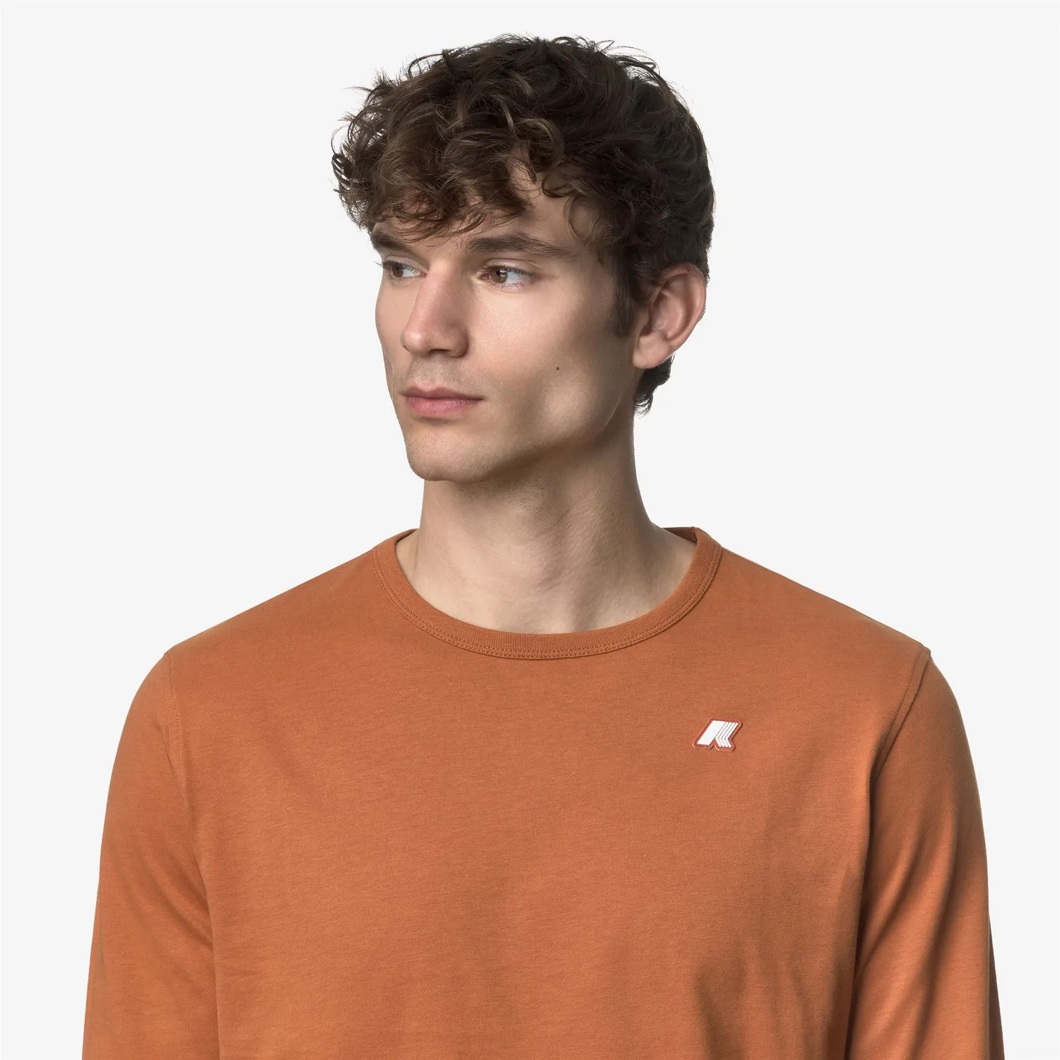 K-Way Elmer JS Peach tricou portocaliu bumbac pieptănat