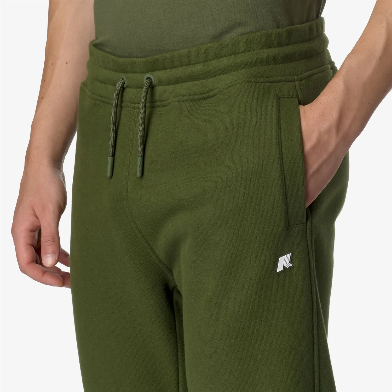 K-Way Mickyel Heavy Fleece pantaloni barbati verde caldurosi