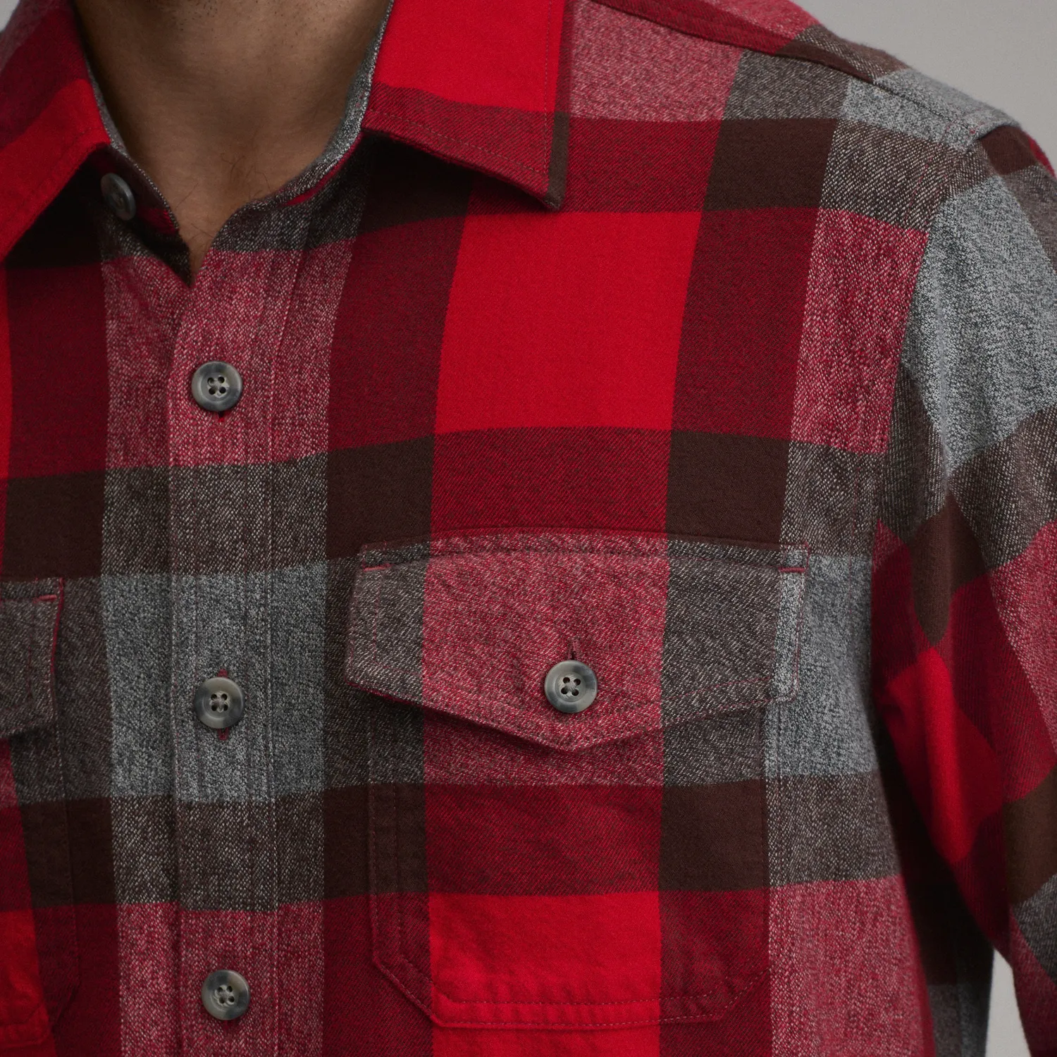 Eddie Bauer Eddie's Cabin cămașă flanel roșu