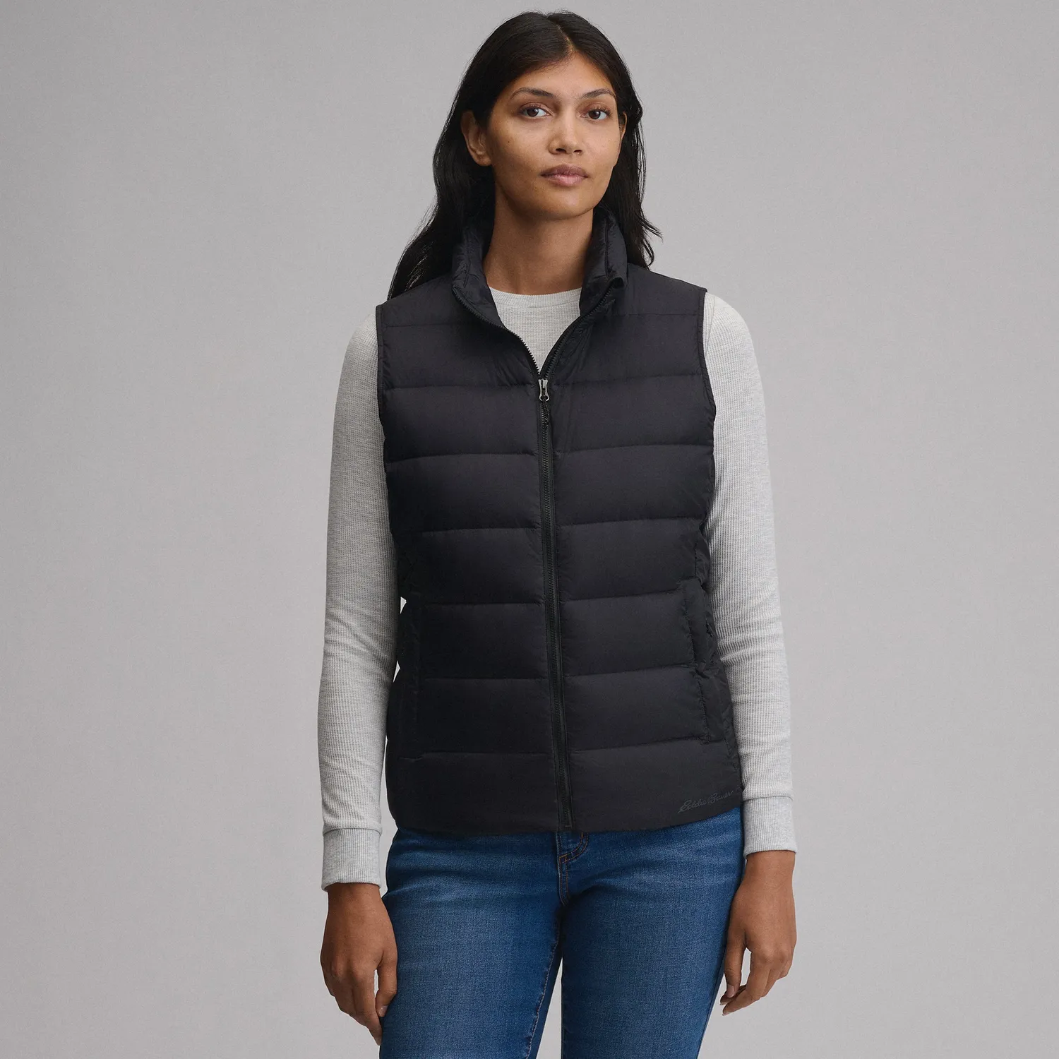 Eddie Bauer CirrusLite vesta puf dama neagra