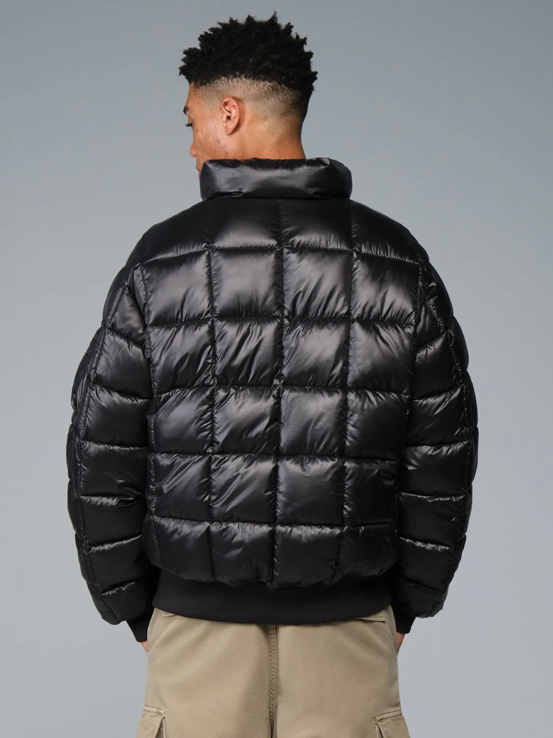Alpha Industries MA-1 Puffer geaca bomber negru matlasata