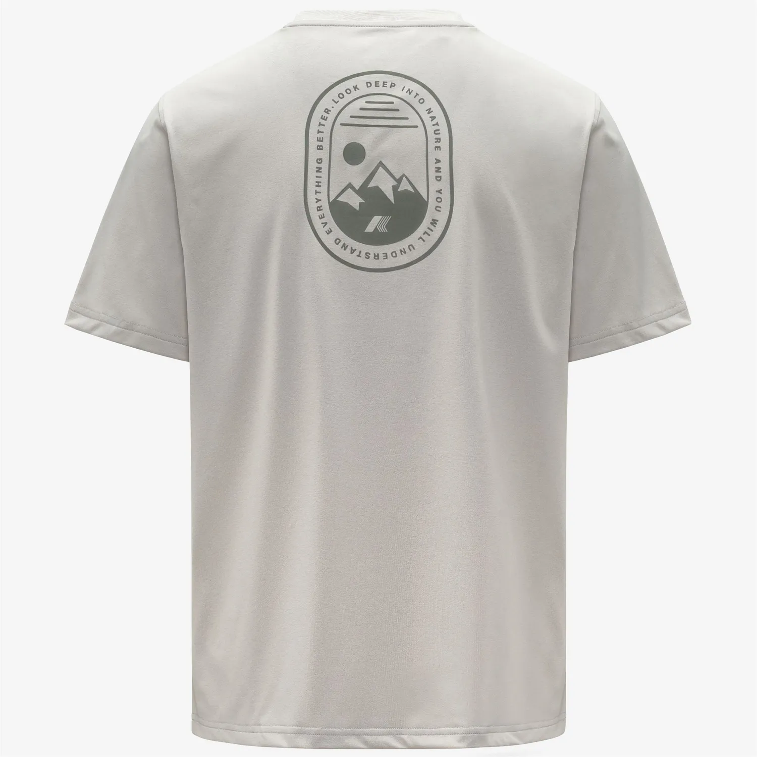 K-Way Graphel tricou bej barbati poliester