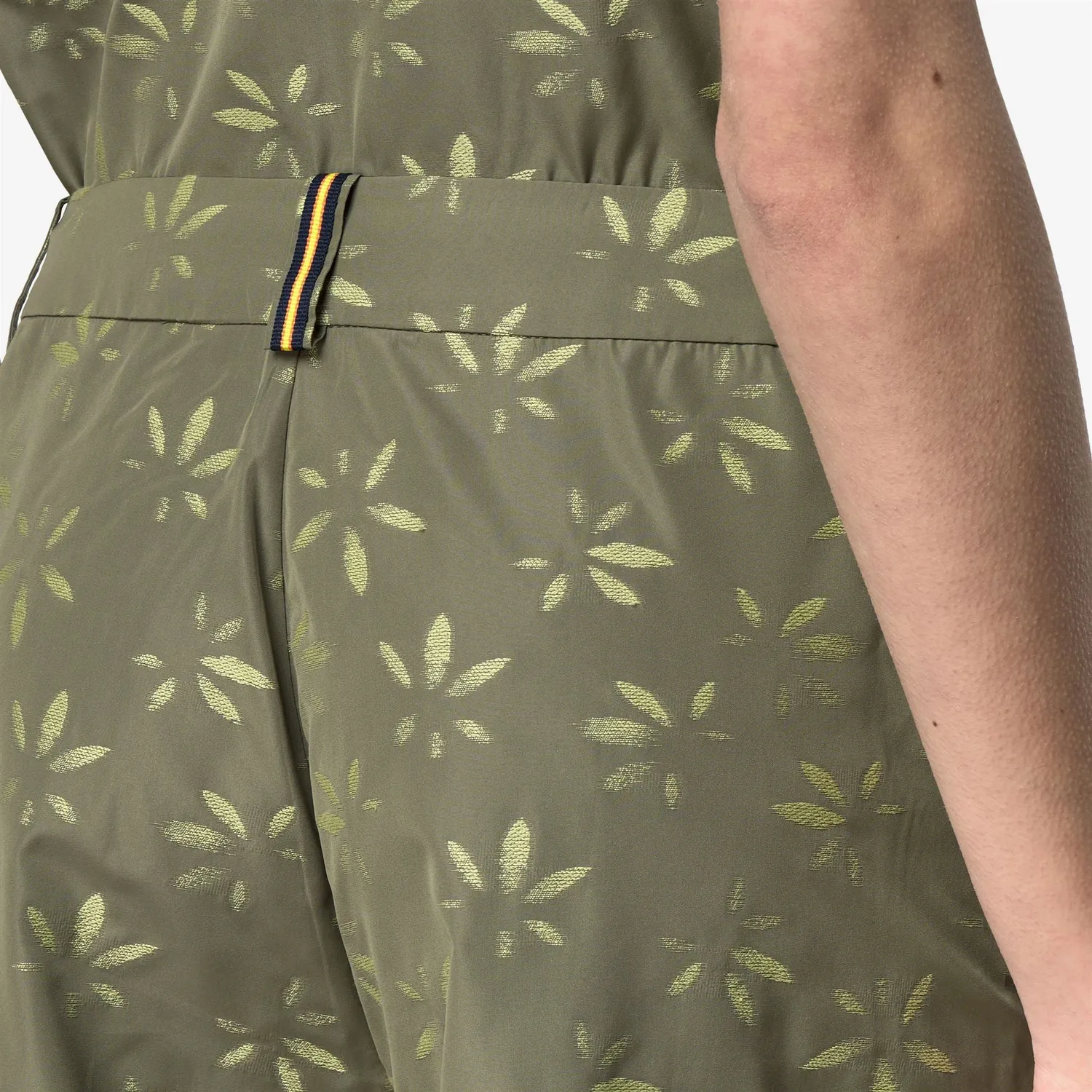 K-Way Larose Emby Jacquard șort damă verde lime