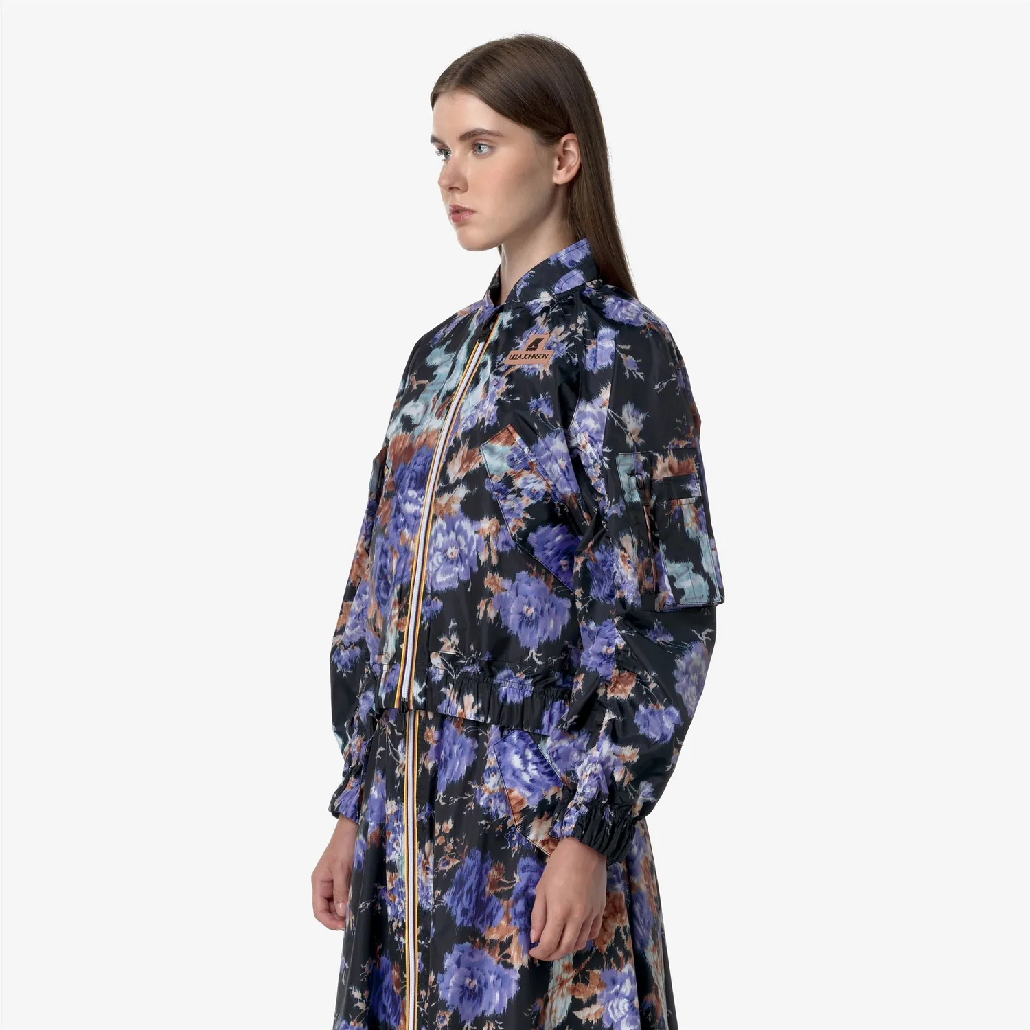 K-Way Asa Graphic UJ bomber cobalt impermeabil
