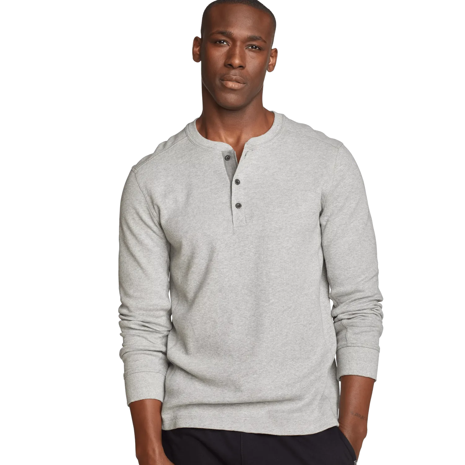 Eddie Bauer Eddie's Favorite henley termic barbati negru