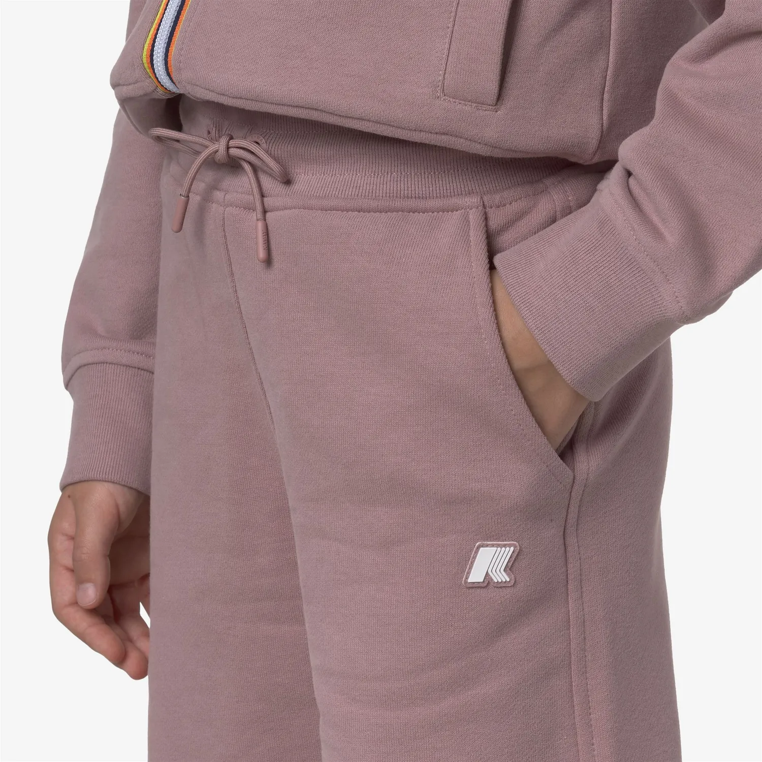 K-Way Gin Fleece Peach pantaloni sport fete roz pudrat