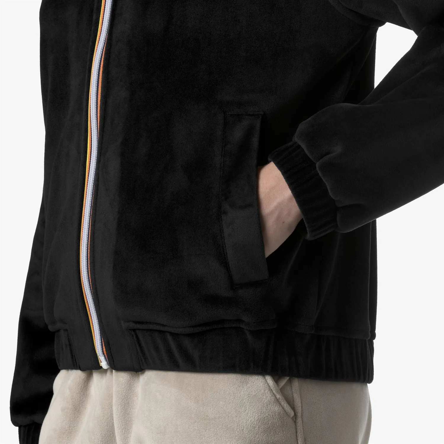 K-Way Viviette Velour Polar geacă damă Negru călduroasă