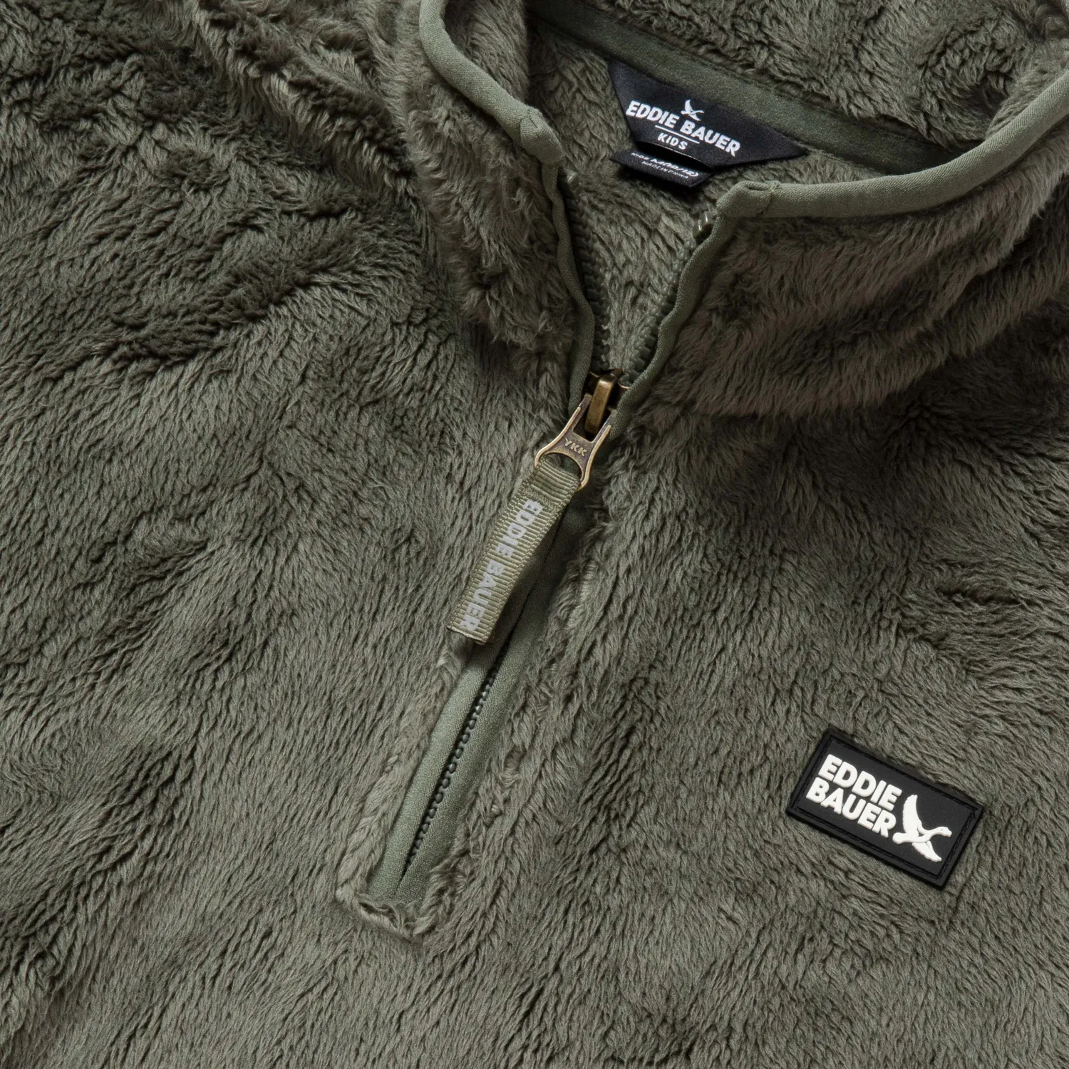 Eddie Bauer Quest Fleece Plush bluza copii bleumarin cu fermoar