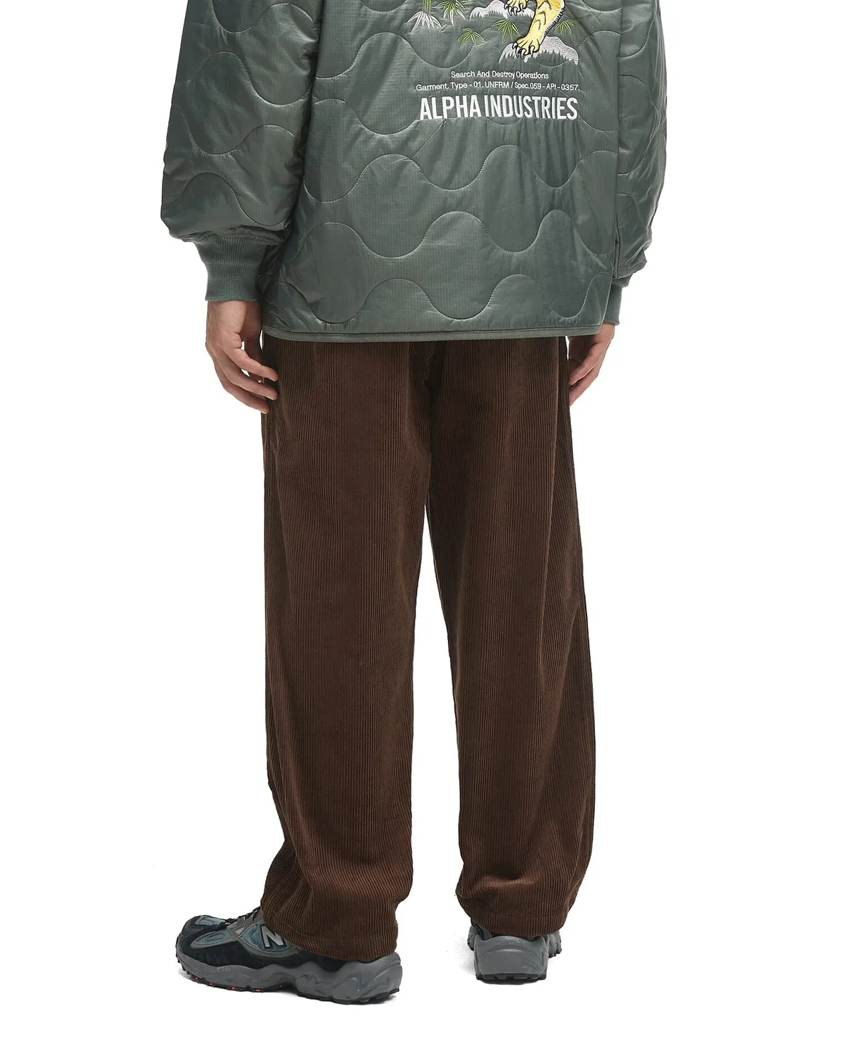 Alpha Industries UNFRM Corduroy Cargo pantaloni Rust bumbac