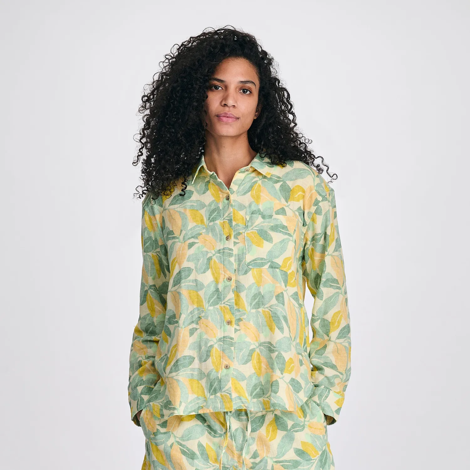Eddie Bauer Woven Printed camasa dama bumbac maneca lunga