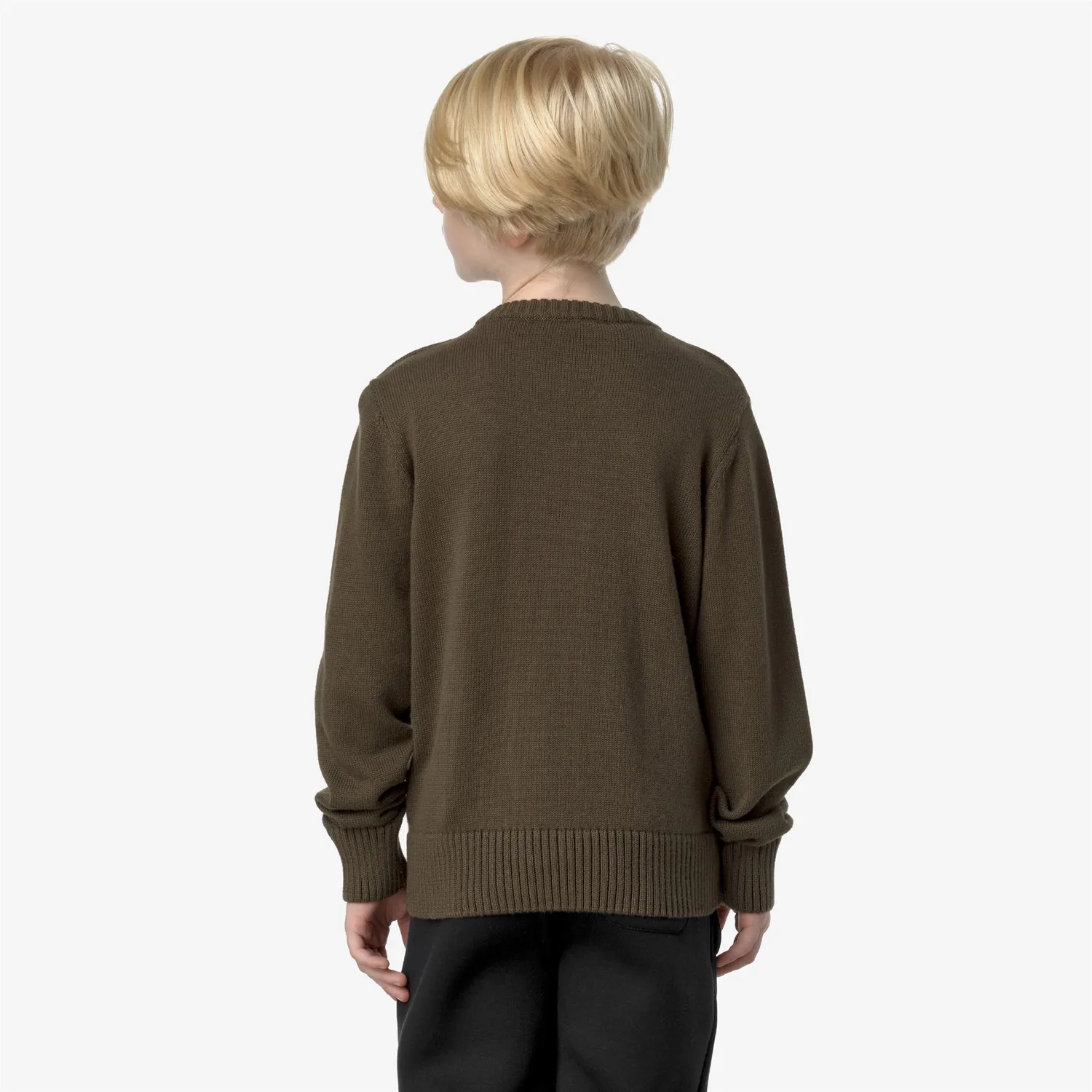 K-Way Sebastien Cotton Cashmere pulover copii verde moale