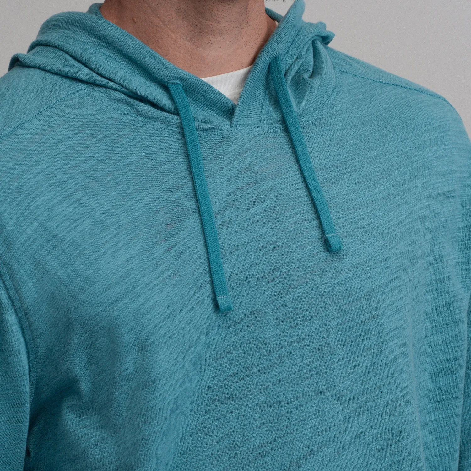 Eddie Bauer Slub Hoodie hanorac bumbac Azure